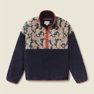 NWT Trovata Casey Pullover in Jasper Twilight // Quarter Zip Fleece